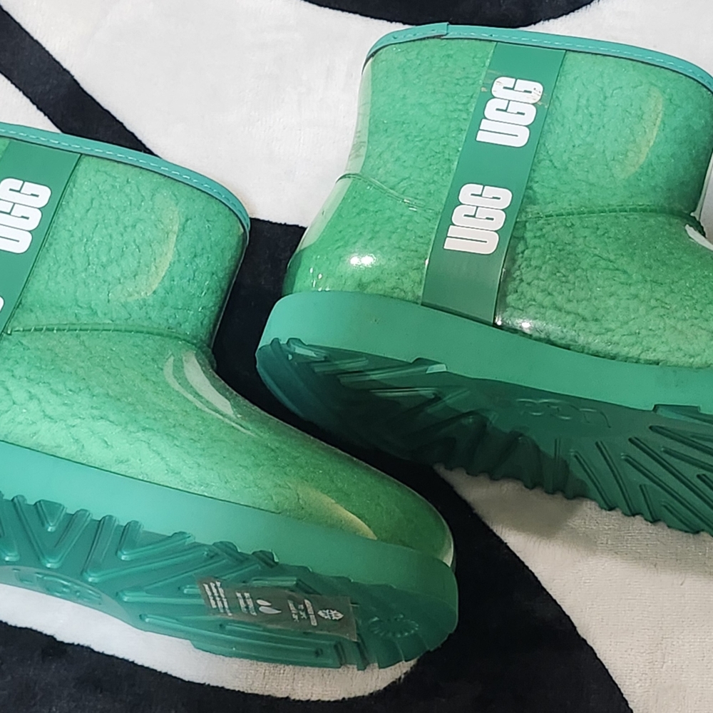 UGG Kids Vibrant Green Rain Boots